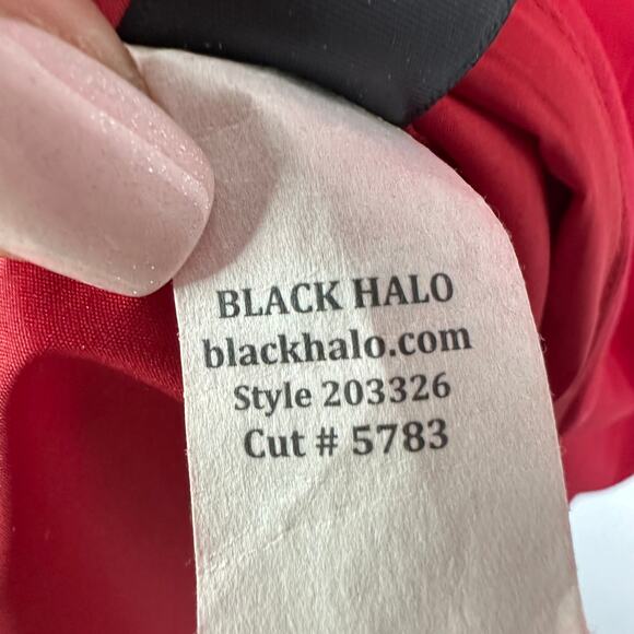 Black Halo Jackie O Three-quarter Sleeve Sheath Dress In Red  Women’s Size 4 - Picture 5 of 10